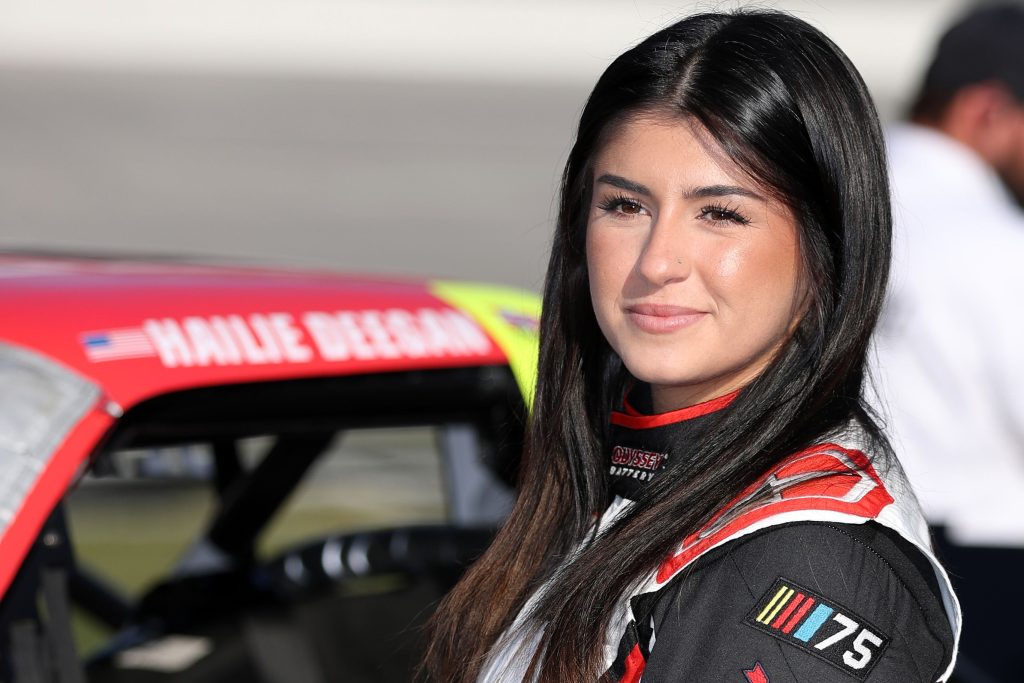 hailie-deegan-driver-of-the-odyssey-battery-ford-waits-on-news-photo-1696539247