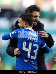 rangers-manager-danny-rohl-greets-nicolas-raskin-following-the-william-hill-premiership-match-at-celtic-park-glasgow-picture-date-saturday-january-3-2026-3ddt7ae