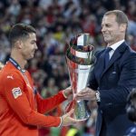 uefa-president-aleksander-ceferin-presents-portugal's-captain-440nw-15348736ep